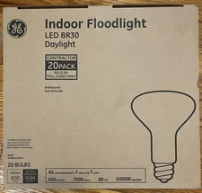 GE Indoor Floodlight LED BR30 Daylight - 650 Lumens, Case Of 20
