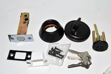 Probrico 2 Pack Keyed Alike Single Cylinder Deadbolts Oil Rubbed Bronze 