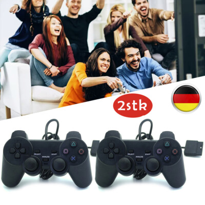 2STK Controller für PS2 Playstation 2 Dual Vibration wired Gamepad kabelgebunden