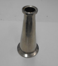 Sanitary Tri Clamp Reducer  2" x 1" Tri Clamp  1 ½” to ¾”  Reducer 316 SS Qty 1