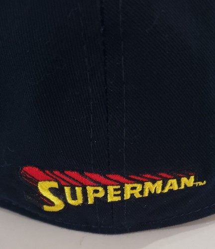 Superman Sombrero Gorra Azul Marino Oficial DC Muy Grande Nuevo con Etiquetas Nuevo Warner Bros Adulto - Imagen 5 de 10