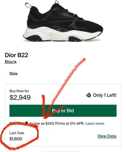 Size 47EU/14US- Dior B22 Black White Trainers🐼 (Worn Lightly) RETAIL $1.3K! - Picture 12 of 13