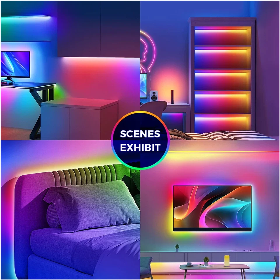 COB RGBIC Adressierbare LED Streifen Strip Keine Lichtpunkt WS2811 Licht 12V 24V - Bild 2 von 4