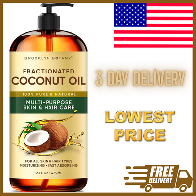 #ad #ad quot;US SELLERquot; Fractionated Coconut Oil 16oz 100% Pure Carrier Oil for Skin amp; Hair. $11.69