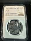 1964 50C ACCENT HAIR PF68 NGC