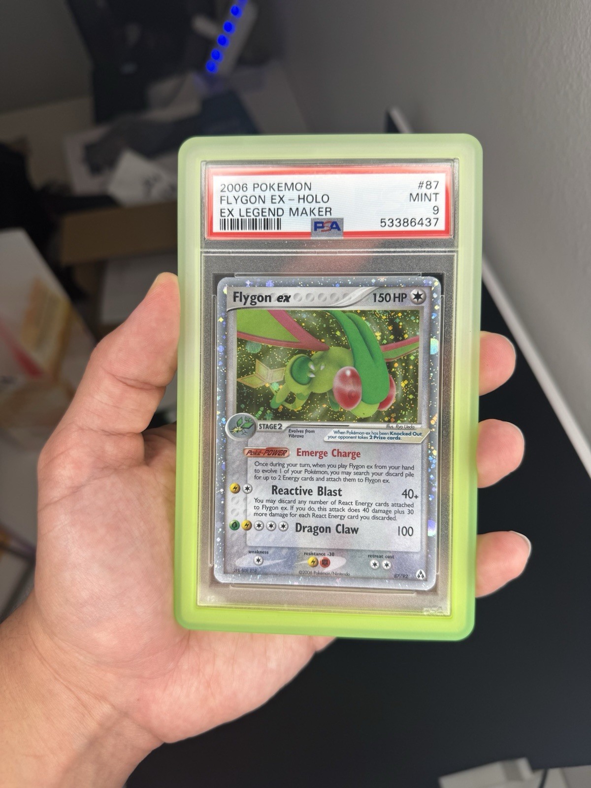 Pokemon Flygon EX 87/92 Legend Maker 2006 PSA 9 Mint Ultra Rare Holo
