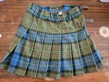 Adjustable Scottish Sport KILT Belt Sporran OUTFIT Green Womens L Scottish USA