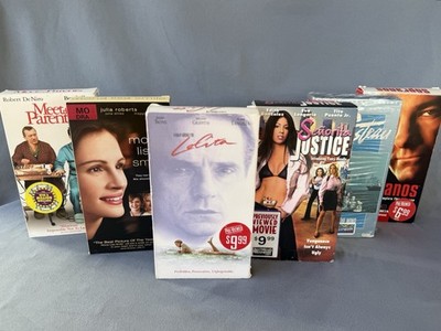 Blockbuster Pre-Viewed Former Rental VHS Tapes Lot of 6 Hollywood Video Lolita