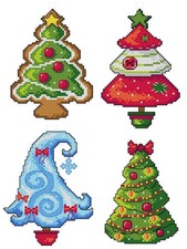 Christmas Trees 141CS Crafting Spark Counted Cross-Stitch Kit