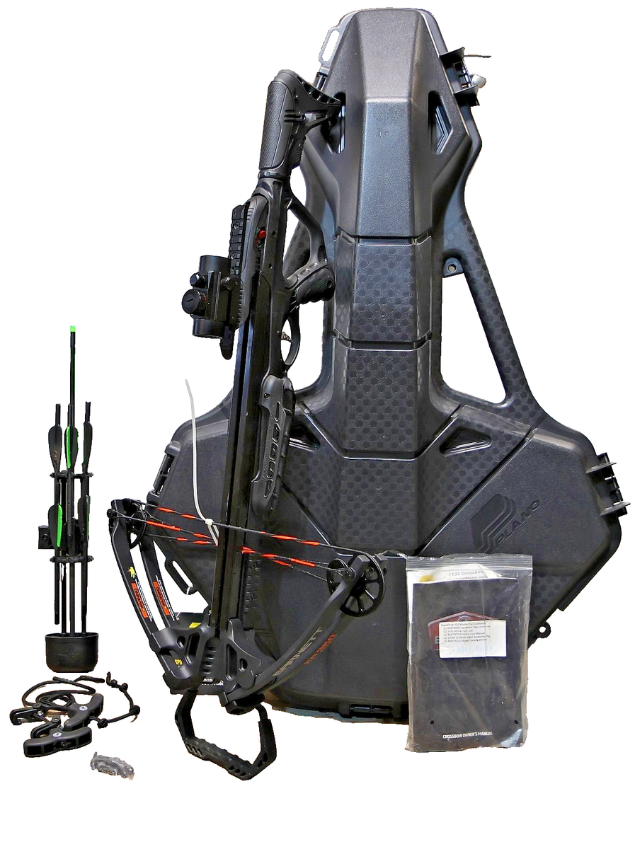 Barnett XP 350 Black Crossbow Package, 165lb Draw Weight + Plano