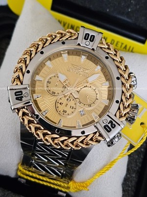 Invicta - Hercules BOLT Collection Gold Silver Chronograph Quartz mens watch 