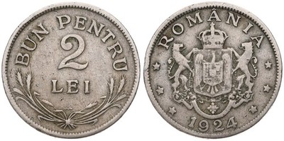 Rumänien - Romania 2 Lei 1924-1952 - verschiedene Jahrgänge