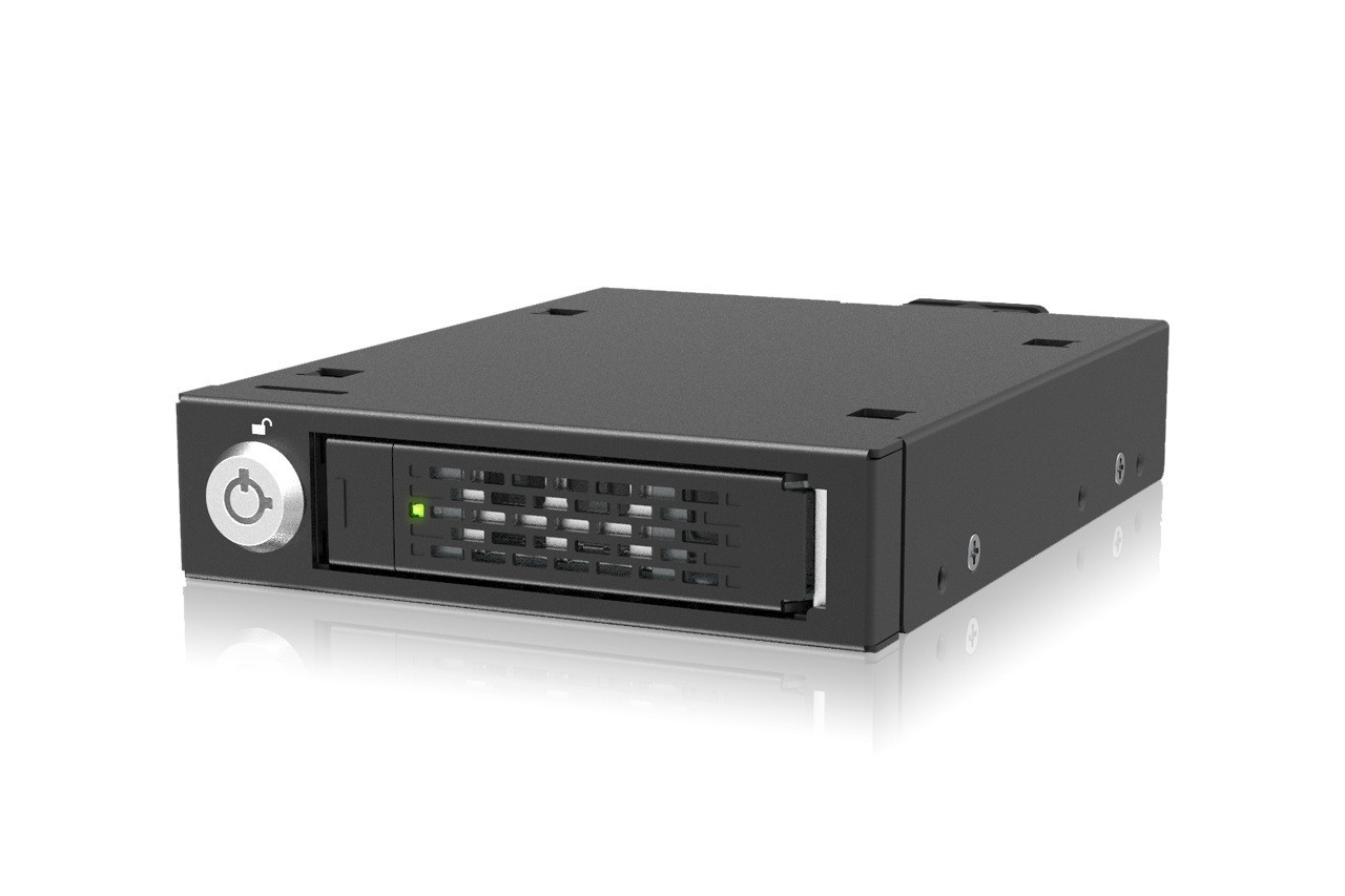 ICY Dock MB601V5K-B 2.5"" U.2 U.3 NVMe SSD PCIe 5.0 Mobile Rack Enclosure