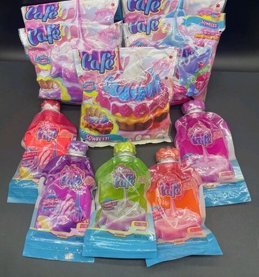 Soft' N Slo Squishies Slimi Cafe' Create & Decorate Treats & Slime Lot Of 10