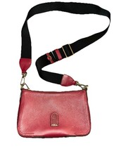 Furla Atena Small Crossbody Bag In Grained Keira Calfskin W/ Gold Hardware