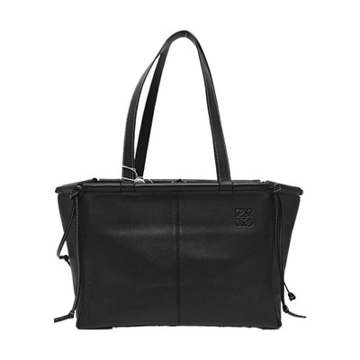 Loewe Black Leather Small Tote Bag - Good #JPHMBL