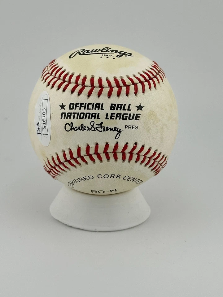 Béisbol ONL firmado por Lew Burdette (JSA) - Salón de la Fama de los Bravos 🧢⚾ Foto 3 de 3