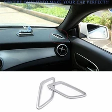 For Mercedes-Benz GLA 2014-2020 Matte Silver Dash L&R AC Air Outlet Vent Frame