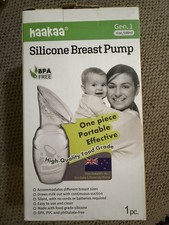 Haakaa Original Silicone Manual Breast Pump Breastfeeding Nursing 4oz - Gen 1