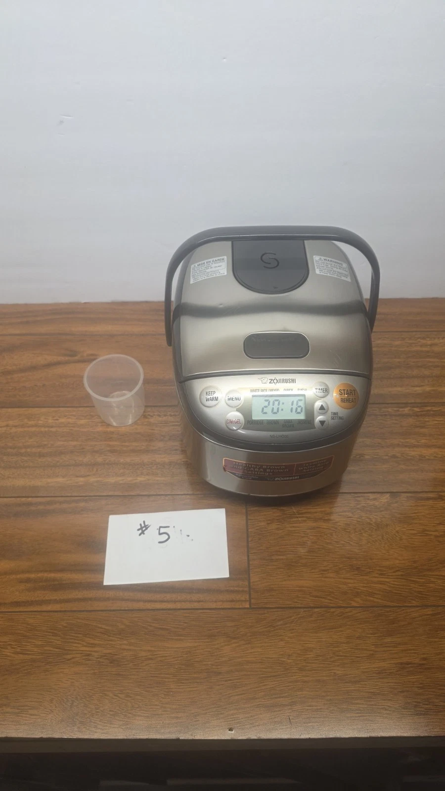 Zojirushi 3 Cup NS-LHC05 Micom Rice Cooker and Warmer Stainless Dark Brown
