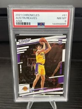 🏀 2021-22 Panini Chronicles Prestige Austin Reaves RC PSA 8 Lakers #61