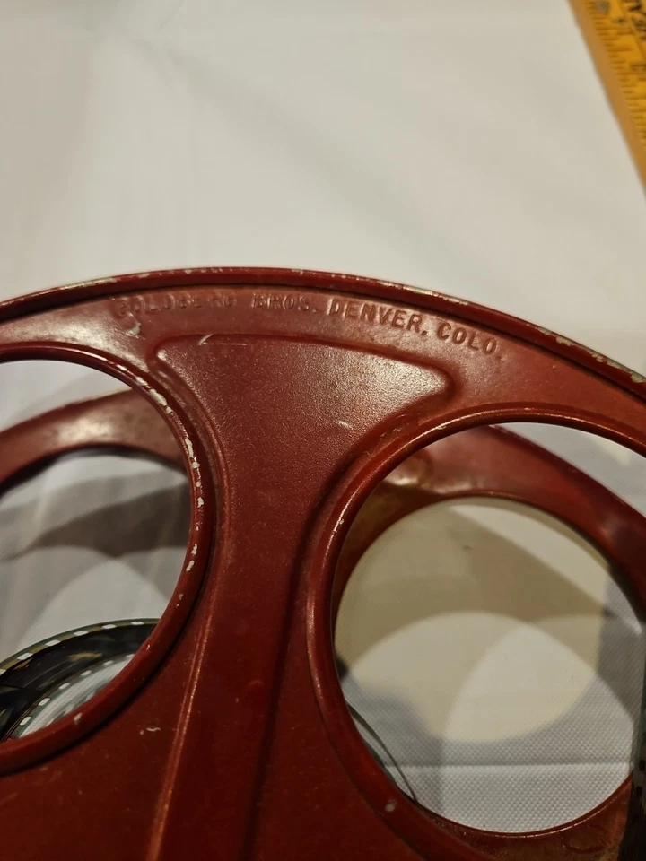Carrete de película metálica Goldberg Brothers de colección 35 mm 10 pulgadas, Denver Colorado EE. UU. Foto 3 de 4
