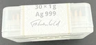 30 X 1 Gram Geiger Edelmetalle .999 Fine Silver Bars in Original SEALED Mint Box