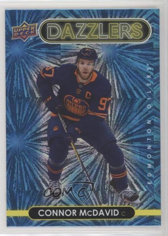 2021-22 Upper Deck Series 1 Dazzlers Blue Connor McDavid #DZ-19