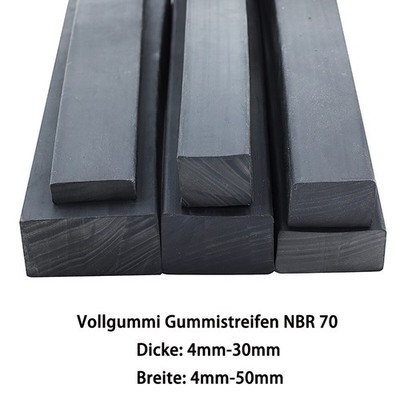 Vollgummi Gummistreifen NBR 70 4-30mm Dicke 4-50mm Breite,Länge 1m-10m -WÄHLEN