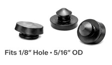 1/8" Rubber Feet Snap-In Bumper 5/16" OD Panel Mount Cabinet Feet 25 Pack