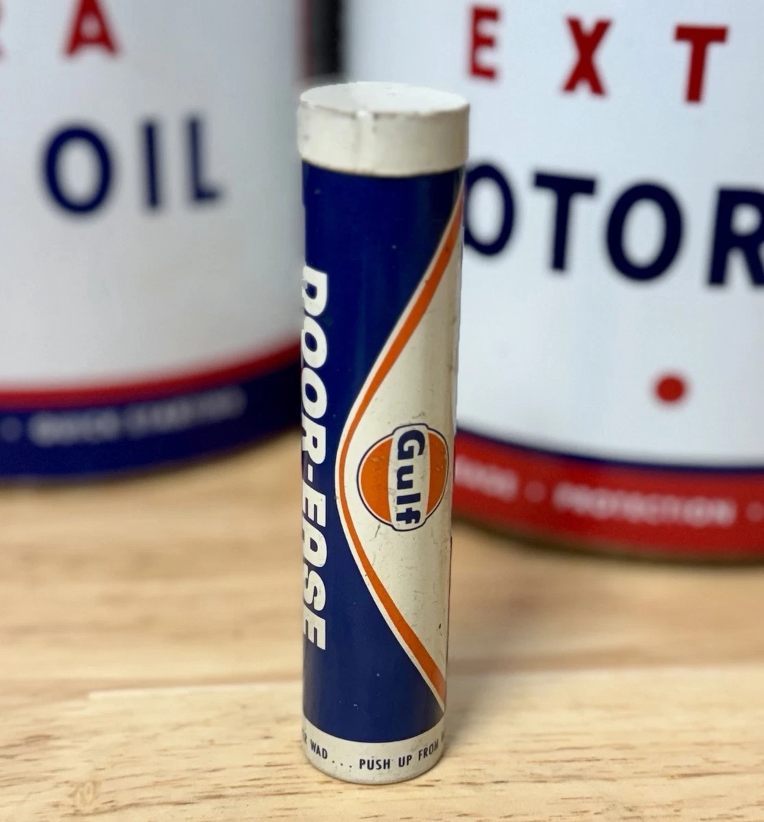 Gulf ☆オイル缶＆キーリング／Vintage／アメリカ／OIL／GAS Gulf