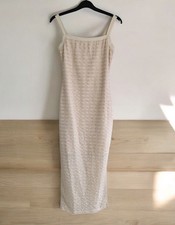 Ladies Nude Lace Bodycon Dress Size S 8/10 SHEIN