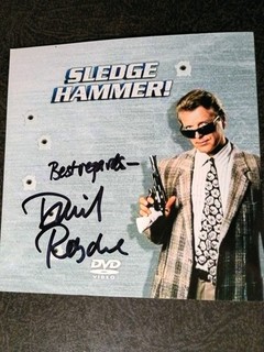 DAVID RASCHE As HAMMER Hand Signed Autograph 4X4 Photo ACTOR SLEDGE HAMMER