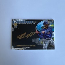 2023 Inception Rookie Auto Silver Signings Christopher Morel /25 Gold Auto ISSCM