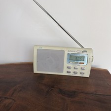 Sony Liv ICF-M410V Portable 4-Band TV/Weather/FM/AM Radio Works Broken Antenna