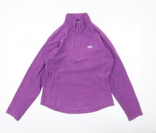 Womens UK M Regular Trespass Purple Pullover Sweatshirt