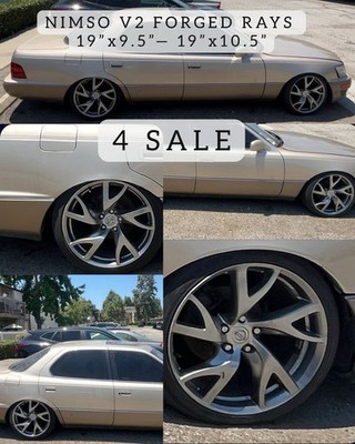 2010 NISSAN 370Z SPORT RAYS FRONT REAR WHEELS SET RIMS OEM 19X10 19X9 ...