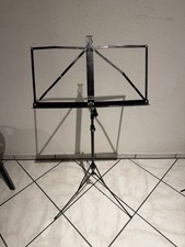 K & M 10062 Robby Plus Notenpult, Schwarz - Faltbar