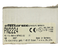 IFM PN2224 Pressure Sensor w/ Display IO-Link 1/4" NPT 20-30VDC 250mA