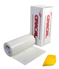 ORACAL Clear Transfer Tape Roll 12" x 50ft w/Yellow Squeegee 12" x 50ft