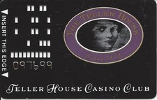 Teller House Casino - Central City, CO - 2nd Issue Slot Card, clear face, #Only