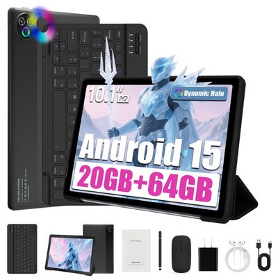 2025 10 inch Android 15 Tablet 16GB+64GB ROM (1TB TF) WiFi 5000mah Dual Camera