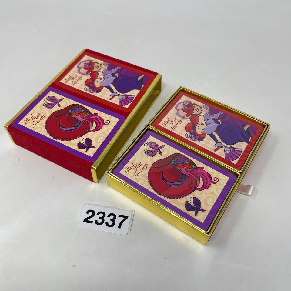 Cartas de Juego de Colección Red Hat Society Congress 2 Barajas con Cartas SELLADAS Foto 3 de 4