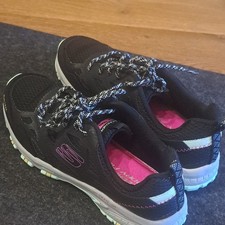 SKECHERS Damen Sneaker Sportschuh Slip On Memory Foam Mesh schwarz/pink Gr. 38