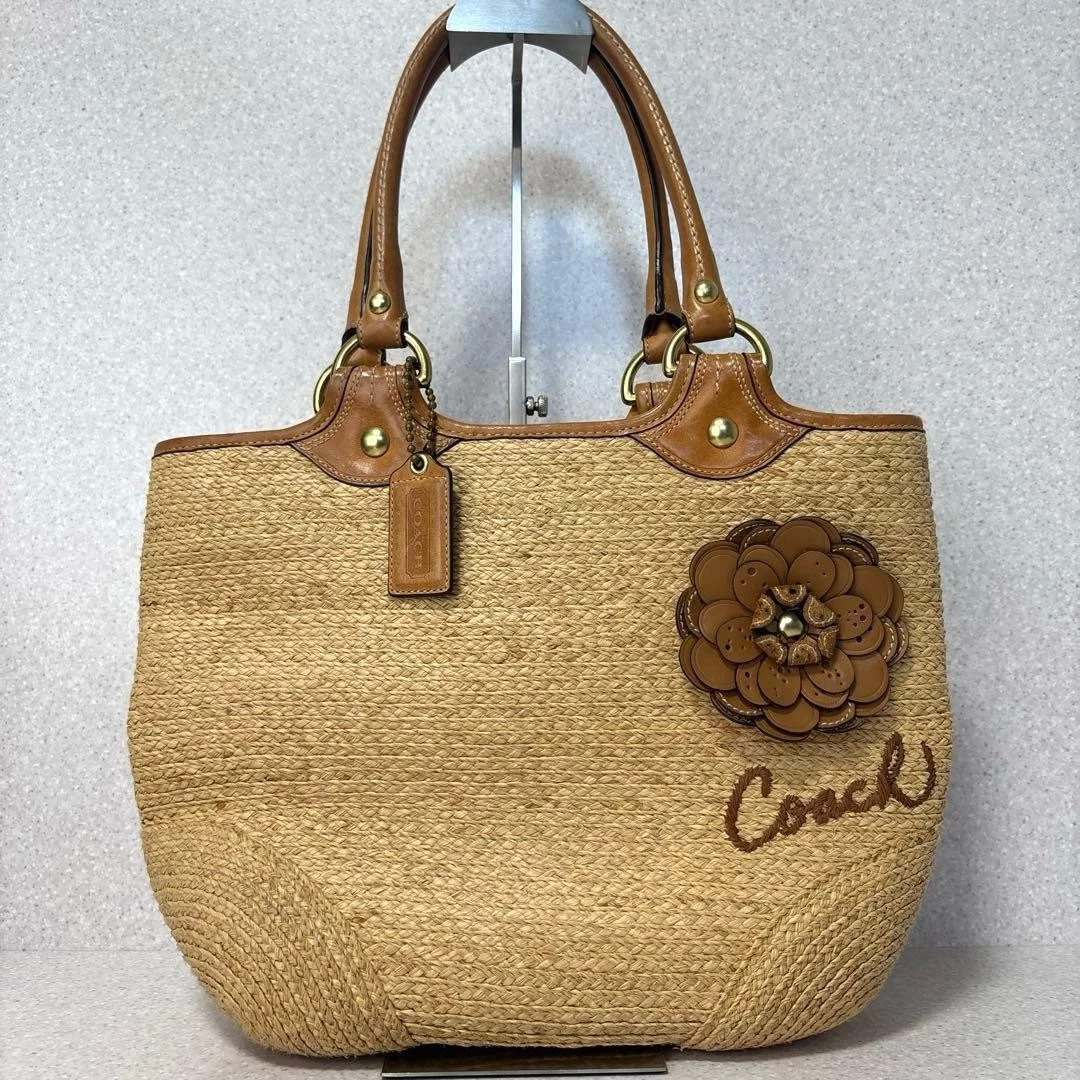Coach Straw Tote Bags for Women | eBay