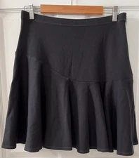 CAbi Black Skater Skirt Black Style 3098 Size 6 Flare Stretch Career Versatile.
