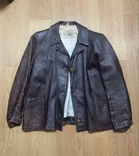 50-60s Mid Western Deerskin Leather Jacket 38