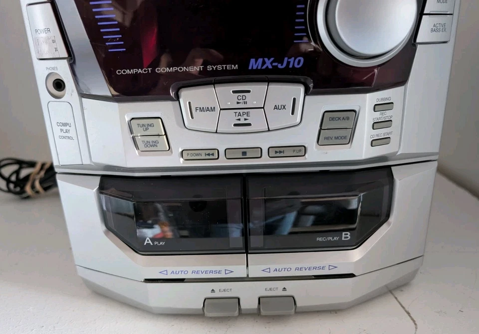 RARE VTG JVC MX-J10 Hi-Fi Compact Component System& Speakers - READ - Image 4 of 4