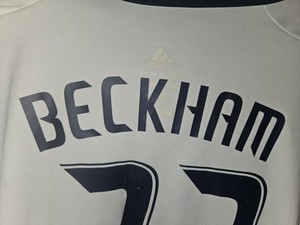 adidas LA Galaxy David Beckham #23 MLS Soccer Jersey White Mens XL