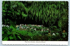 POSTCARD The Fern Grotto Island of Kauai Hawaii Garden Island Wailua River